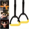 Felnőtt fitnesz tornagyűrű készlet - 2M állítható, csúszásmentes PP húzódzkodó gyakorlati fogantyúk otthoni edzőtermi erőnléti edzéshez - Töltés nélküli, elem nem szükséges