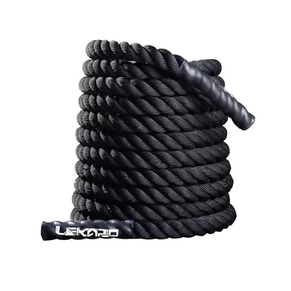 6m Nehéz Teherbírású Harci Fitness Kötél 25mm*6m Fekete