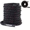 6m Nehéz Teherbírású Harci Fitness Kötél 25mm*6m Fekete És Piros