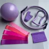 10db Pilates Fitness Készlet Pilates 10 darabos készlet lila