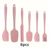 6 darabos Prémium Szilikon Spatula Készlet Nordic Pink - 6 db