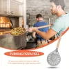 8 hüvelykes kerek alumínium pizza lapát