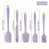 5 db-os szilikon konyhai eszközök készlet Nordic Purple