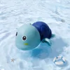 1db Felhúzható Úszó Teknős Fürdőjáték Kék
