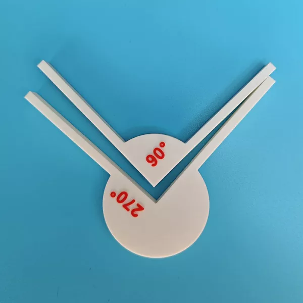 1 készlet matematikai tanácsadó eszközök 90°-os szög + 270°-os szög
