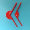 1 készlet matematikai tanácsadó eszközök 120°-os szög + 240°-os szög