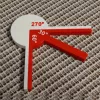 1 készlet matematikai tanácsadó eszközök 120°-os szög + 240°-os szög
