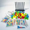 Színes Építőkocka Puzzle - Fejleszti a Logikát, Térbeli Látást és Kreativitást