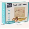 Oktató fa Geoboard gumi szalagokkal