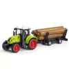 Hátrahúzható Műanyag traktor és pótkocsi játék készlet
