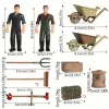 Tanyasi Szimulációs Játékszett Gyerekeknek – Oktató Gazdasági Modell Szerepjátékhoz, Kiegészítőkkel és Kocsival