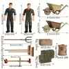 Tanyasi Szimulációs Játékszett Gyerekeknek – Oktató Gazdasági Modell Szerepjátékhoz, Kiegészítőkkel és Kocsival