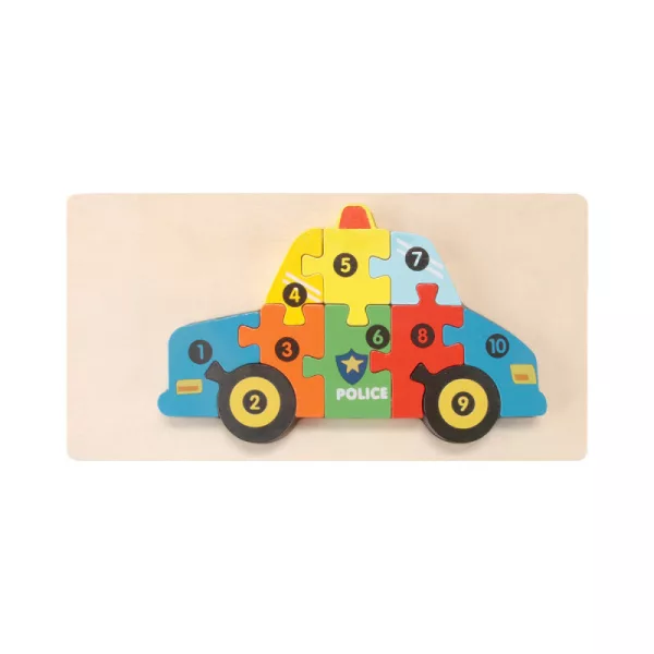 3D-s Montessori fa puzzle játék