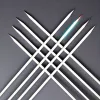 5db Grill nyárs fa nyéllel