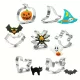Halloween-témájú rozsdamentes acél süteményszaggatók