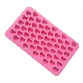  1db 55 lyukú 3D jégkocka tálca mini szív szilikon forma csokoládé fondant forma tészta zselé keksz sütő torta díszítő eszközök