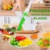 Állítható szeletelő - kézi zöldségaprító, burgonyaszeletelő, hasábburgonya-vágó, salátakészítő, gyümölcsszeletelő - konyhai eszköz rozsdamentes acél téglalap alakú pengével,