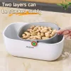 Többfunkciós Dupla Rétegű Snack és Gyümölcs Tároló Doboz folyadék tárolóval