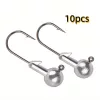 10 darab Jig Head Hook, Befogott ólomfejű horog