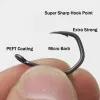 20db PTFE bevonatú éles horgászhorgok