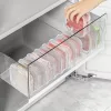 8 db 350 ml élelmiszeripari minőségű tárolódoboz fagyasztott húshoz és fagylalthoz, rekeszekkel 8 db × 350 ml