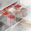 8 db 350 ml élelmiszeripari minőségű tárolódoboz fagyasztott húshoz és fagylalthoz, rekeszekkel 8 db × 350 ml