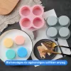 Újrahasznosítható szilikon sütőforma, 4 rekeszes Szürke