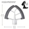 Konyhai 4,5–5 literes tálas állványos keverőhöz való Flex Edge habverő szilikon széllel és kaparóval Szürke