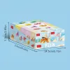 10 az 1-ben mini aranyos háziállat sorozat építőkocka készlet, 10 kis modellből vagy 1 nagy modellé kombinálható Kék