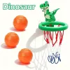 Mini állatos kosárlabda gyűrű fürdőjáték gyerekeknek, 4 db 4 db - Dinoszaurusz