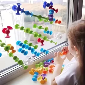   30 db színes tapadókorongos fidget játék csomag, véletlenszerű színek