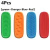 4 db Szenzoros fidget játék tapadókorongokkal, szilikon stresszoldó és relaxációs játék - 4 db, zöld+narancs+kék+piros