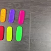 4 db Szenzoros fidget játék tapadókorongokkal, szilikon stresszoldó és relaxációs játék - 4 db, zöld+narancs+kék+piros