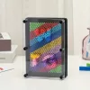 3D Pin Art játék, fekete - Közepes (12,5 × 17,8 cm)