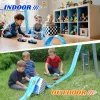 Rugalmas versenypálya játék, 4,9 m-es feltekerhető rámpapálya, kompatibilis 1:64 modellekkel Kék