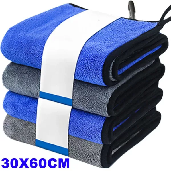 3 db mikroszálas autómosó és tisztítókendő, 30 × 40 cm, 500 GSM 3 db – 30 × 60 cm