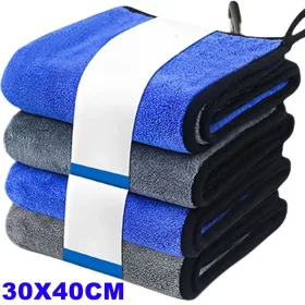   3 db mikroszálas autómosó és tisztítókendő, 30 × 40 cm, 500 GSM 3 db – 30 × 40 cm