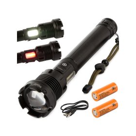   Taktikai zseblámpa vészhelyzeti fény xhp160 cob erősített - Bailong led