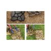 Kerti járólap öntő forma macskafejes mintával - betonkő készítő sablon