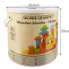 Fa építőkockák - 100 db Kruzzel 22666