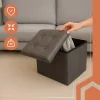 Ruhhy összecsukható puff, szürke 25780