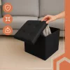 Ruhhy összecsukható puff fekete 25779