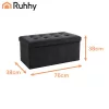 Ruhhy szürke bársony puff 76x38x38cm