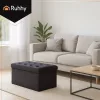 Ruhhy szürke bársony puff 76x38x38cm