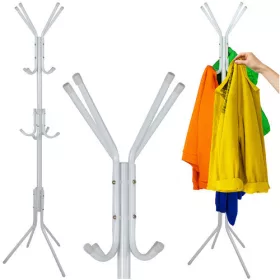 Ruhhy álló ruhaállvány 170cm fehér 26360