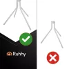 Ruhhy álló ruhaállvány 170cm fehér 26360