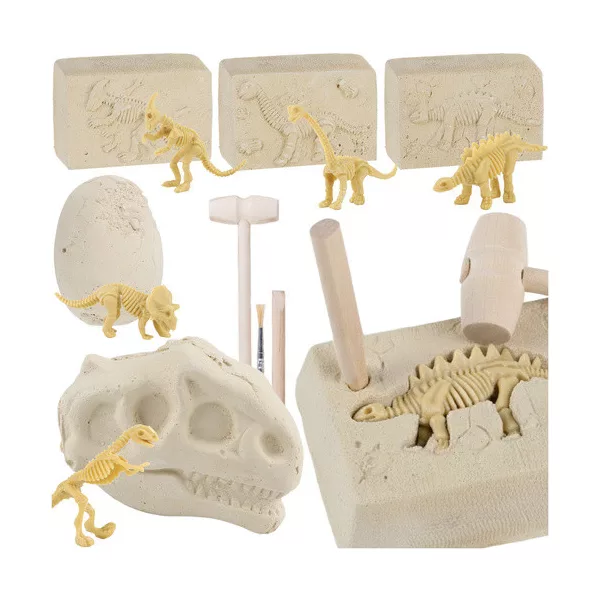 Kruzzel 5-in-1 dinoszaurusz ásatási készlet 26771