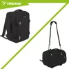 Trizand fekete túrahátizsák 40x25x20cm