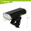 Trizand LED kerékpárlámpa szett, 1300lm első lámpa és hátsó lámpa
