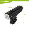 Trizand LED kerékpárlámpa szett, 1000lm első lámpával és hátsó lámpával